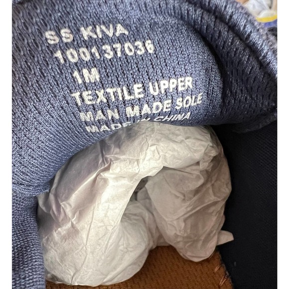 SUN + STONE NAVY BLUE BOYS KIVA SNEAKER Size 1 NWOT - Picture 4 of 7